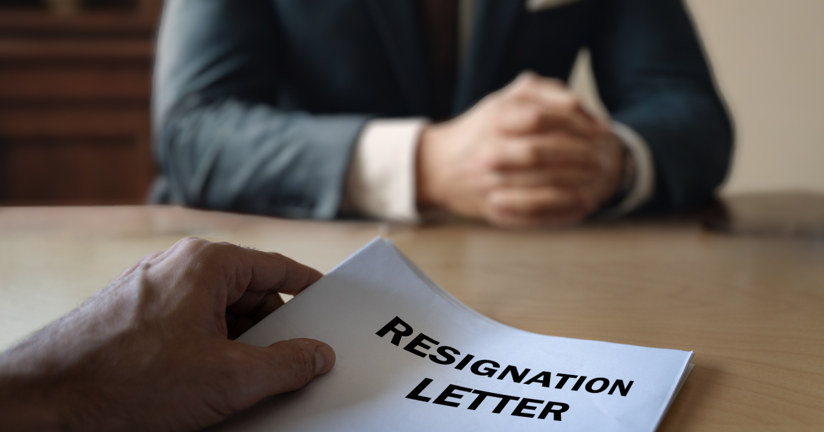 resignation letter