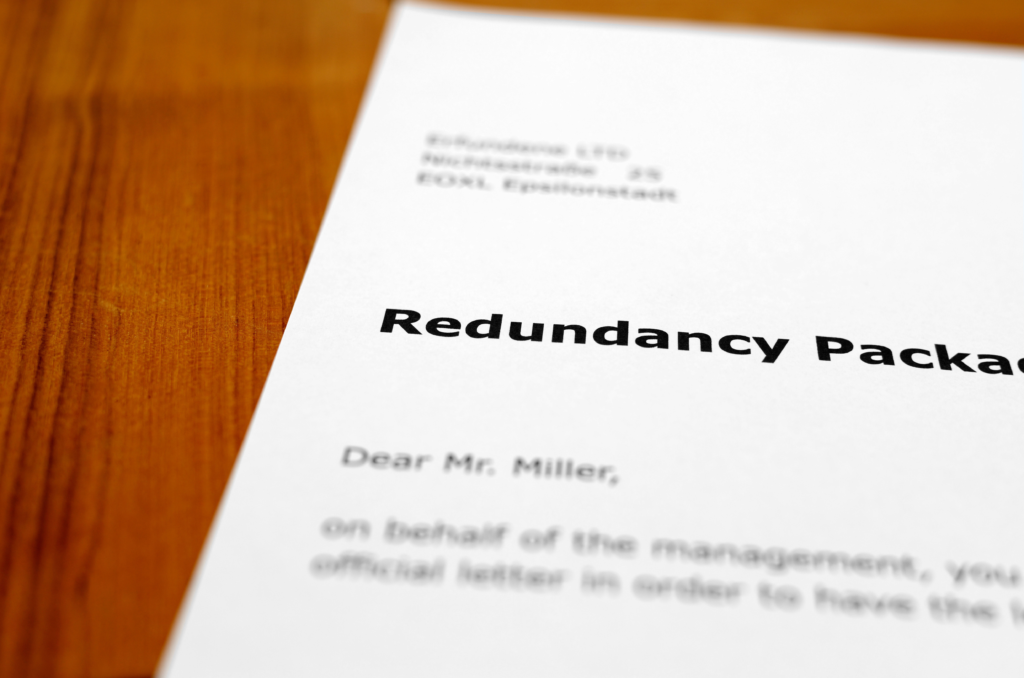 redundancy package letter